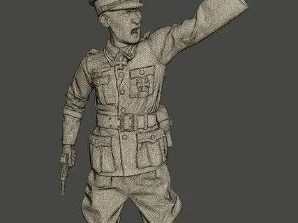 german officers ww2 g5 pack1 3D Print Models in Monsters & C