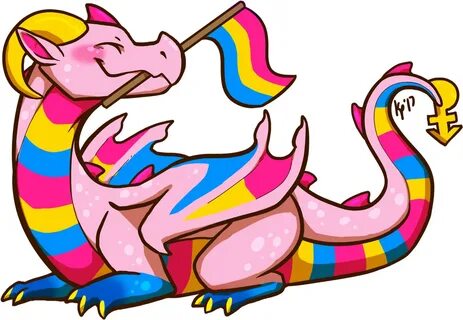 Some Little Pride Flag Dragons I Made In - Pansexual Pride F