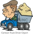 INC Cartoon Truck Driver Clipart Cartoon Meme on astrologyme