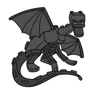 How to Draw Ender Dragon from Minecraft - Really Easy Drawin