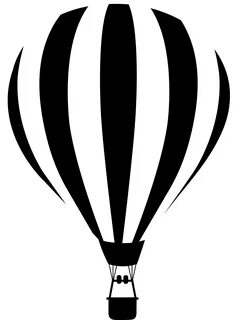 Collection of PNG Hot Air Balloon Black And White. PlusPNG