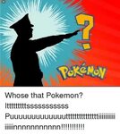 🐣 25+ Best Memes About Whose That Pokemon Whose That Pokemon