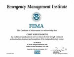 FEMA 200 Certification Emergency management, Right to educat