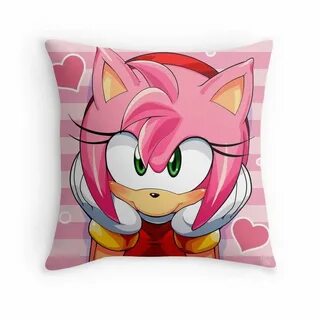 amy is cute Throw Pillow by tojyo Amy the hedgehog, Characte