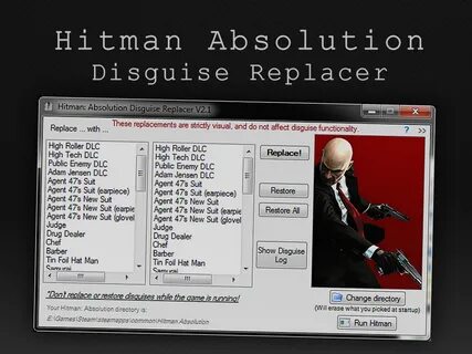 Hitman Absolution Disguise Replacer file - Mod DB