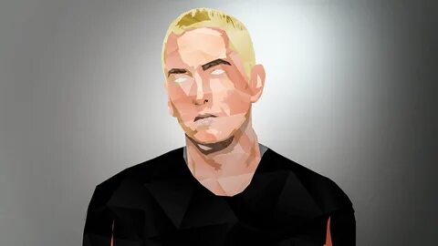 Marshall Mathers, Singer, Eminem, Shadyxv, Low poly, Rap Wal