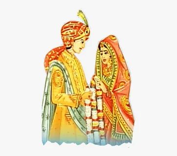 Marriage Clipart Png - Dulha Dulhan Hindu Wedding Clipart Pn