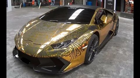 Lamborghini Huracan Gold Chrome - YouTube