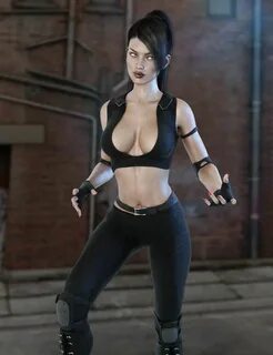 X-Fashion Combat Outfit for Genesis 3 Female(s) Female, Fash