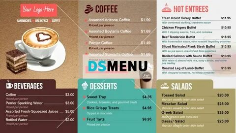 coffee menuboard - Restaurent Menu