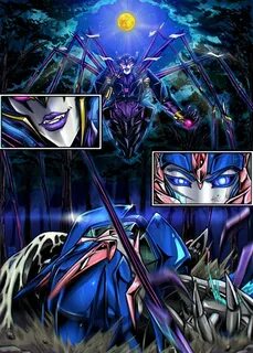 Arcee VS Airachnid by k-tack.deviantart.com on @DeviantArt T