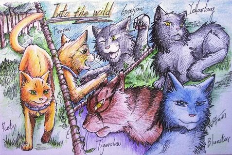 Warriors: Into The Wild (colored) Warrior cat drawings, Warr