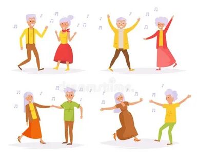 Dancing Group Old People Stock Illustrations - 217 Dancing G