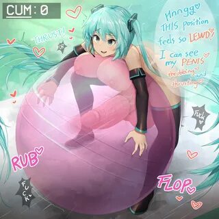 Official post by Sinensian: Miku Balloon fuckfill the balloon.