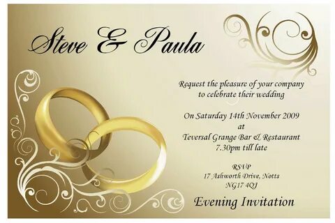 Wedding Invitation Designs Bodas de oro invitaciones, Planti