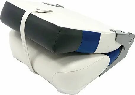 Кресло складное мягкое Premium High Back Boat Seat, белый/си