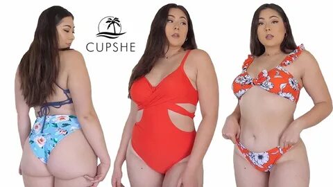 CUPSHE CURVE SWIMSUIT TRY-ON HAUL - YouTube
