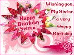 Free Singing Birthday Card Animated for sister happy birthda