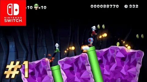 New Super Mario Bros. U Deluxe (3 players coop): Acorn plain