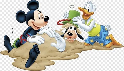 Mickey Mouse, Goofy ve Donald Duck illüstrasyon, Mickey Mous