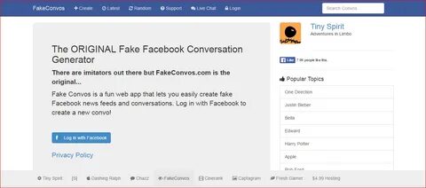Fake facebook event generator