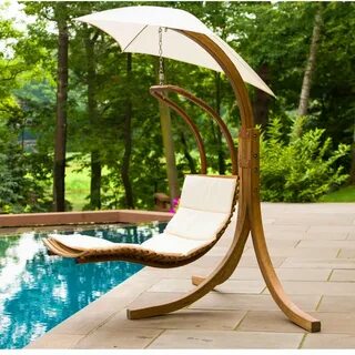 Leisure Season Hanging Chaise Lounger with Stand & Reviews W