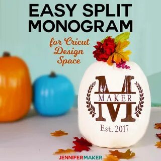 Cricut Split Monogram Tutorial + Free SVG! Cricut monogram, 