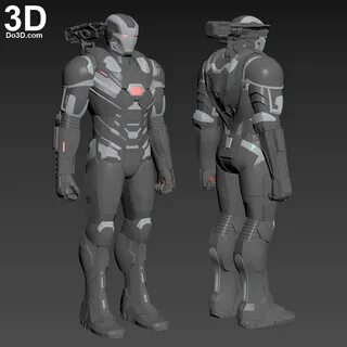 3D Printable Model: War Machine 006 Armor Suit Mark VI (MK 6