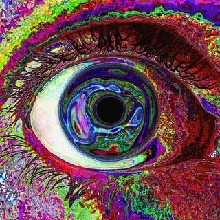 Psychedelic Trippy Art Wall Print POSTER Decor 32x24