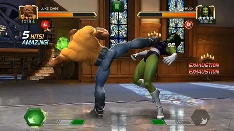 Luke Cage vs She-Hulk: 4 🌟 Champions - Marvel Contest of Cha