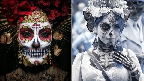 Les costumes et maquillages du Jour des Morts au Mexique son