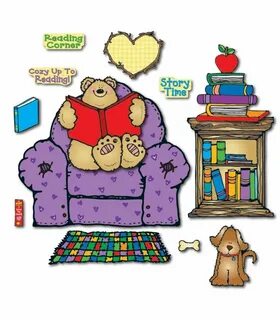 Cozy Reading Center Bulletin Board Set Bear bulletin board i