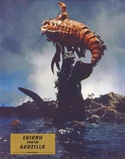 Lobby card for EBIRAH VS GODZILLA (1966) Movie monsters, God