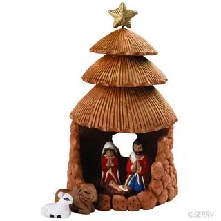 Christmas Cabana Nativity (com imagens) Decoração natalina, 