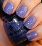 China Glaze Electric Lilac - Photos and Review Glitter gel n