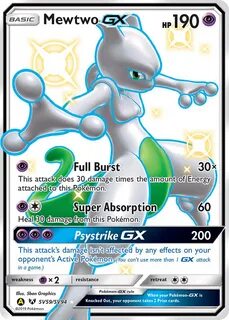 Mewtwo-GX Hidden Fates Pokemon Card Pikawiz