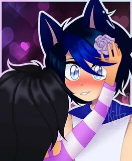 Aphmau...💙 *jumps down from a table* SOME SHIP ART BOIIII (I