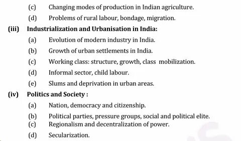 UPSC Sociology Syllabus