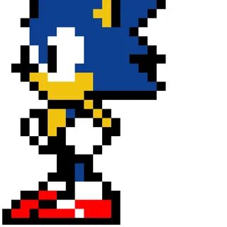 Editing Sonic - Free online pixel art drawing tool - Pixilar