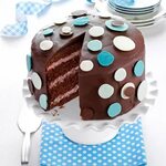 Cool Chocolate-Raspberry Polka Dot Cake Recipe Taste Of Home