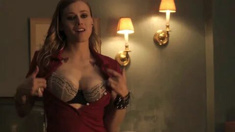Seductive Olivia Taylor Dudley Flashing Her Big Tits and Str