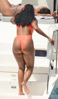 Bikini-clad Angela Simmons flaunts her curves in Barbados Bo