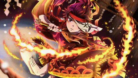 Tanjiro Demon Slayer Dance of the Fire God HD 4K Wallpaper #