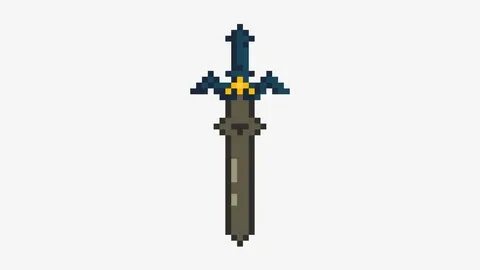 Zelda Master Sword - Zelda Sword Pixel - Free Transparent PN
