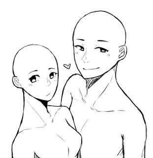 F2U Couple Base by Jasmiass Drawing people, Drawing base, Dr