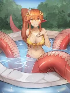 snake on the pool Monster Musume / Daily Life with Monster G