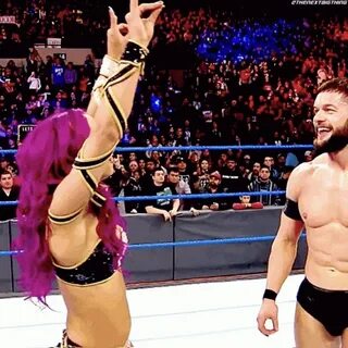 Sasha Banks Finn Balor GIF - Sasha Banks Finn Balor Boss Clu