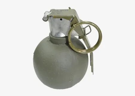 Polished Painted M67 Baseball Hand Grenade - Takata Airbag F