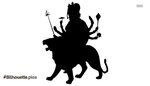 Durga ma Silhouette Vector, Clipart Images, Pictures