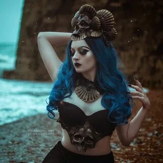 SIREN OF DOOM Dark Mermaid Crown Opulent Skull Headpiece Ets